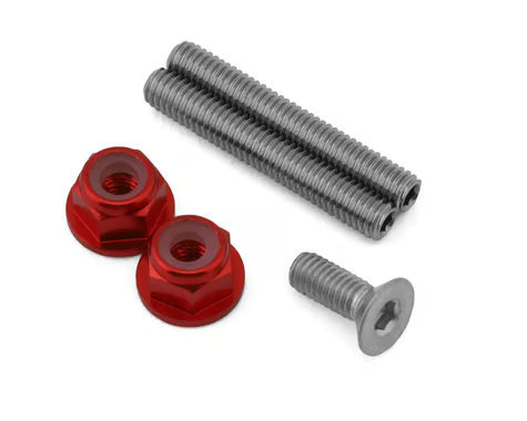 18518 175RC RC10B7/B7D "Ti-Look" Lower Arm Stud Kit (Red)