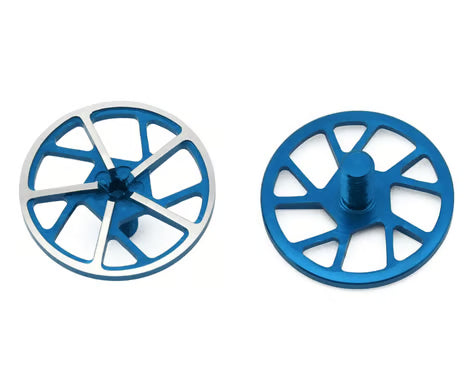 80101 1UP Racing Tenfold UltraLite Aluminum Wing Screws (Blue) (2)