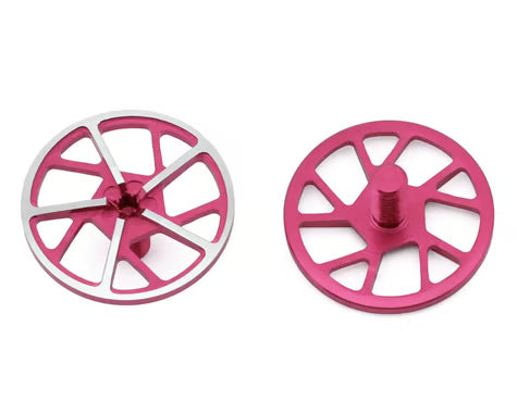 80104 1UP Racing Tenfold UltraLite Aluminum Wing Screws (Hot Pink) (2)