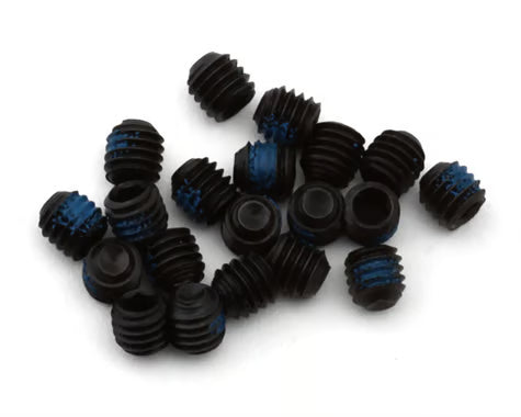 80912 1UP Racing 3mm Steel Set Screws (20) (3x3mm) w/Blue Thread Lock