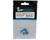 870201 1UP Racing 4mm "Lockdown" Serrated Aluminum Wheel Nuts (Bright Blue) (4)