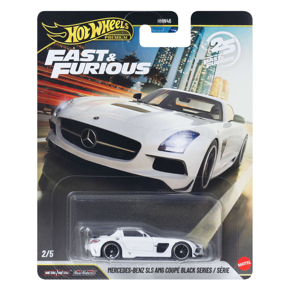 HE Hot Wheels Premium Fast & Furious Mercedes-Benz SLS AMG Coupe Black Series