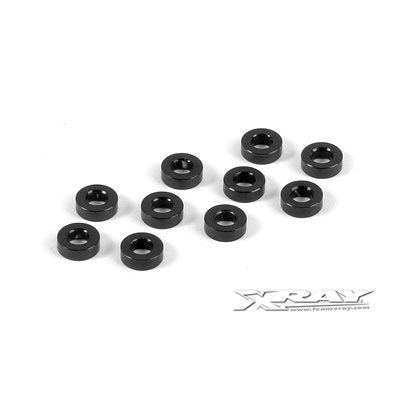 303123-K Xray Aluminum Shim 3x6x2.0mm - Black (10)