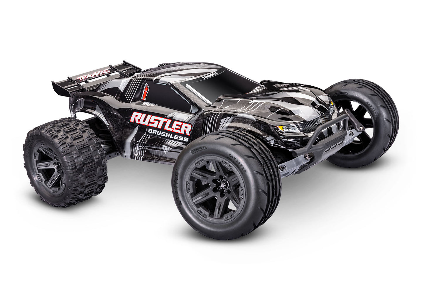 TRA37454-4 Traxxas Rustler VX3 1/10 RTR 2WD Brushless Stadium Truck (Black) w/VX3 ESC, TQi Sport 2.4GHz Radio & TSM