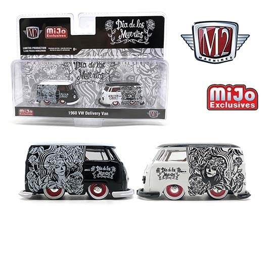 M2 Machines Dia de los Muertos 1960 VW Delivery Van HE