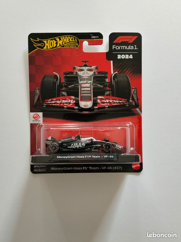 HotWheels Premium Formula 1 MoneyGram Haas F1 Team - VF-24 (#27)