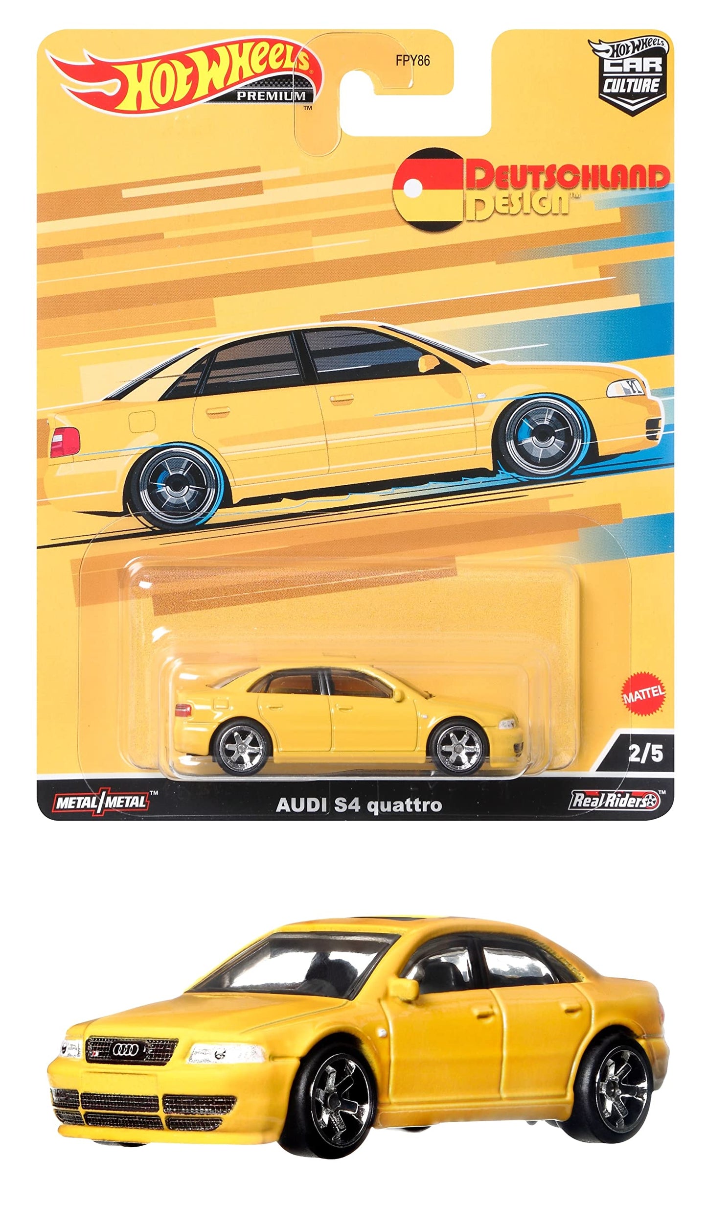 Hot Wheels Premium Car Culture Deutschland Design Audi S4 Quattro