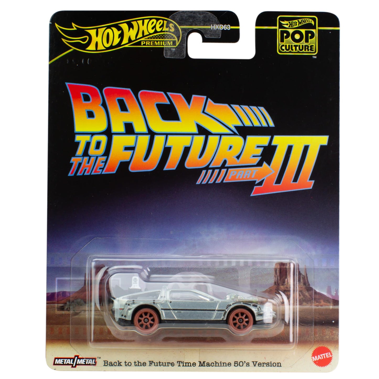 HE Hot Wheels Premium Back To The Future Part III Time Machine 50's Version