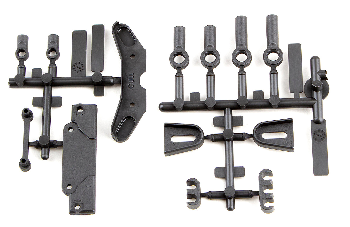 ASC91885- Servo Mount Brace, Tower Covers, Wire Clips, Rod Ends