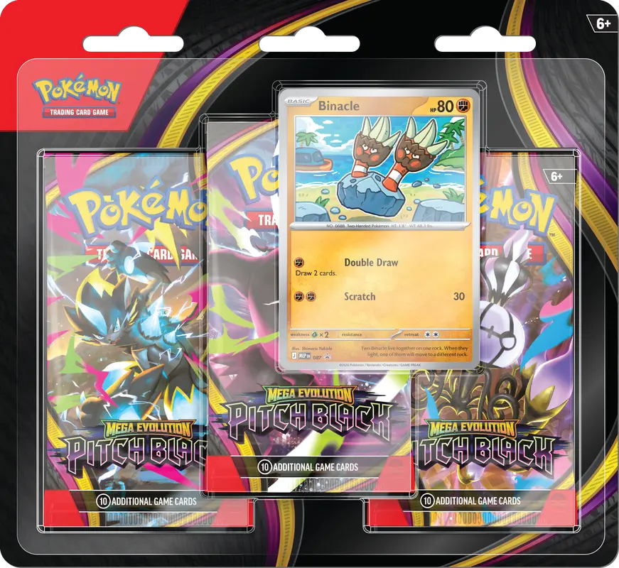 Pokémon Mega Evolution Pitch Black 3pk Blister