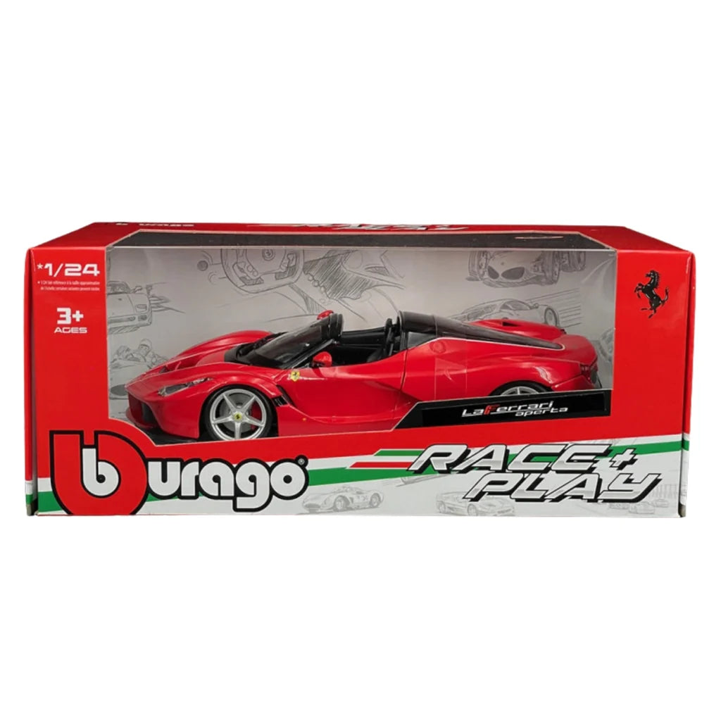 HE Bburago Ferrari LaFerrari aperta Race + Play 1/24 Scale