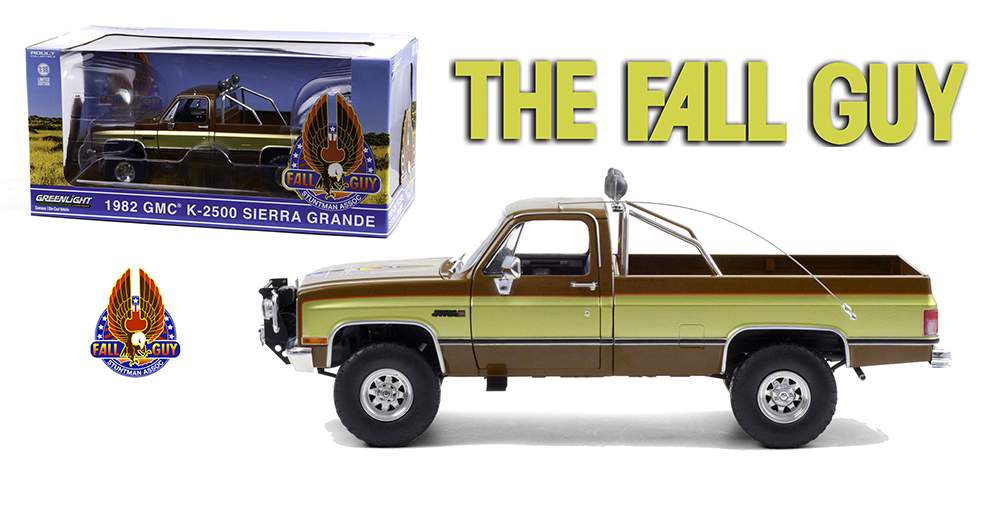Green Light 1/18 Fall Guy Stuntman Assoc 1982 GMC K-2500 Sierra Grande HE
