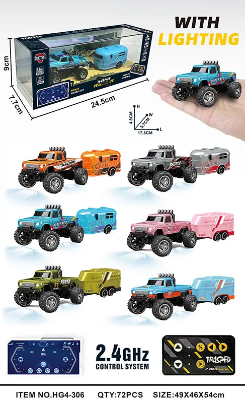 HG4-306 RC-Pro 1:64 R/C With App Control - 6-Wheeler Truck