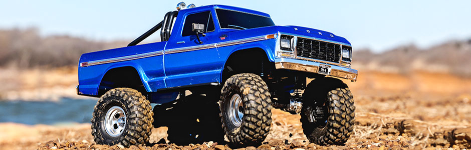 TRA92046-4BLUE Traxxas 1/10 TRX-4 Ford F-150 Ranger XLT HT 4x4 RTR - Blue