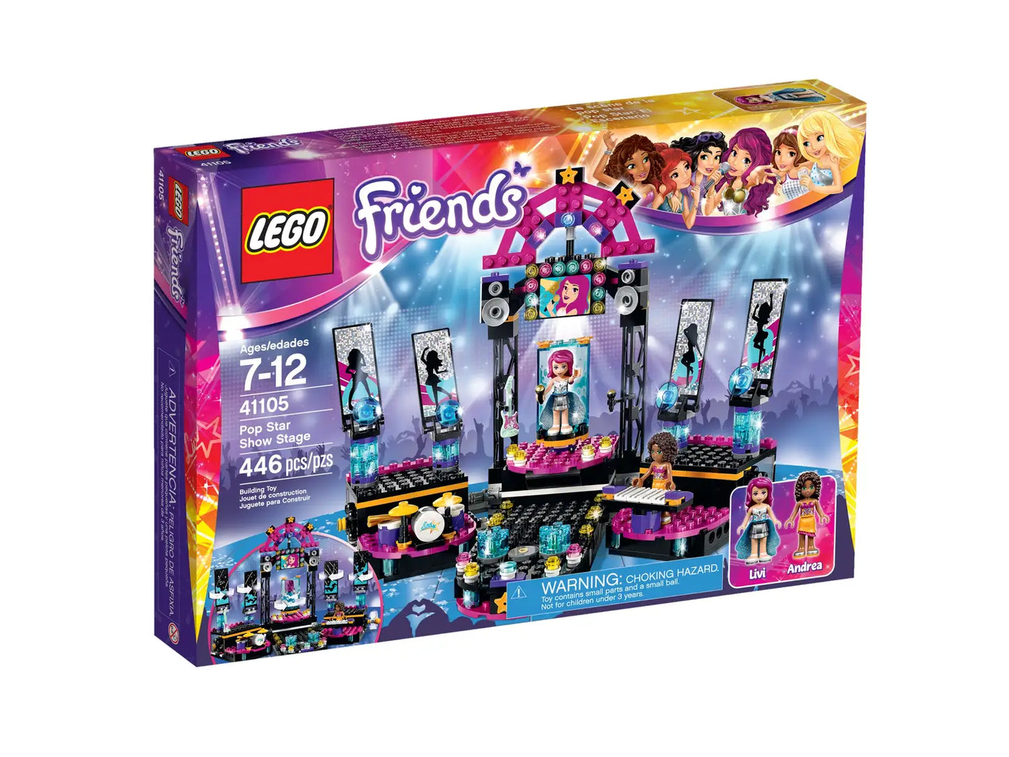 Lego Friends pop star show stage