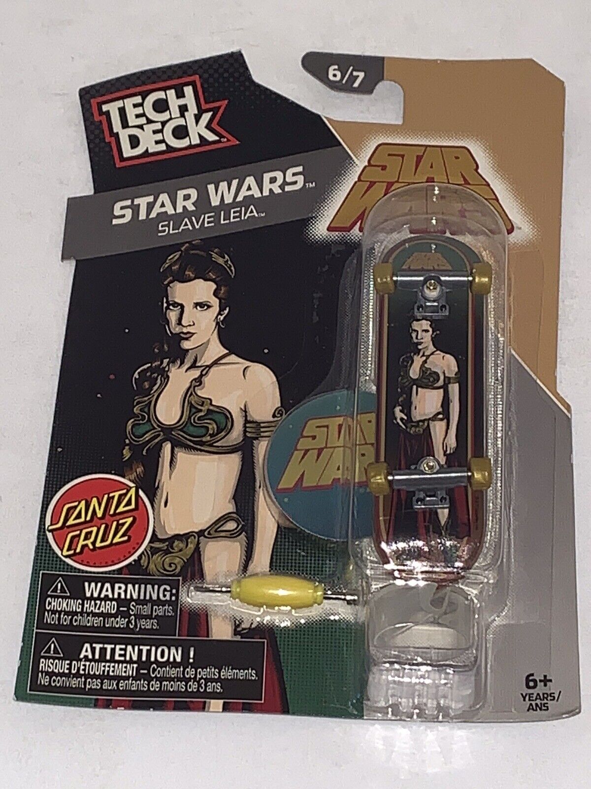 Tech Deck Star Wars Slave Leia Santa Cruz