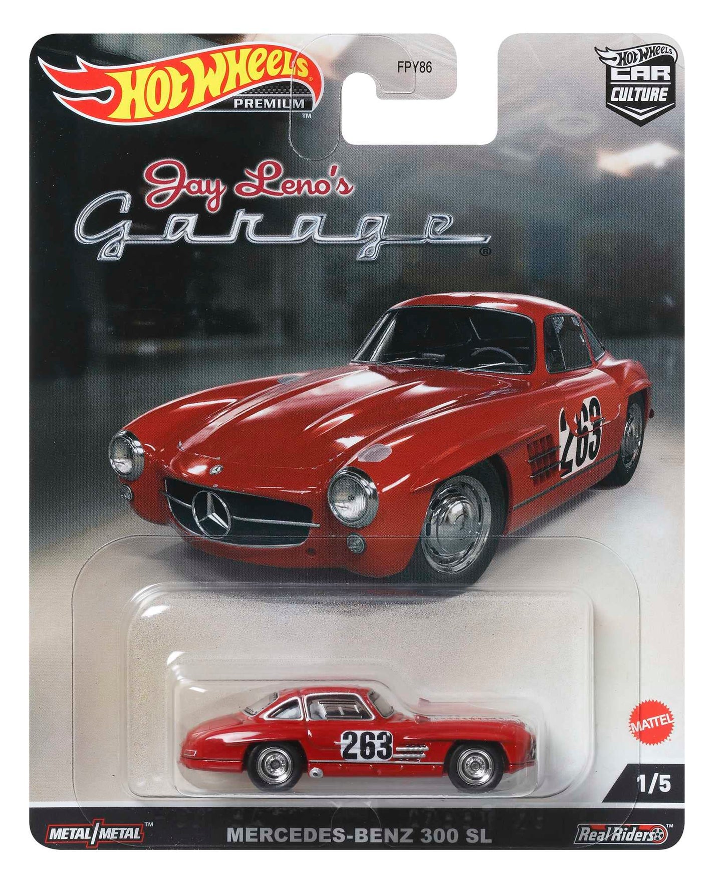 HE HotWheels Premium Jay Lenos Garage Mercedes-Benz 300 SL