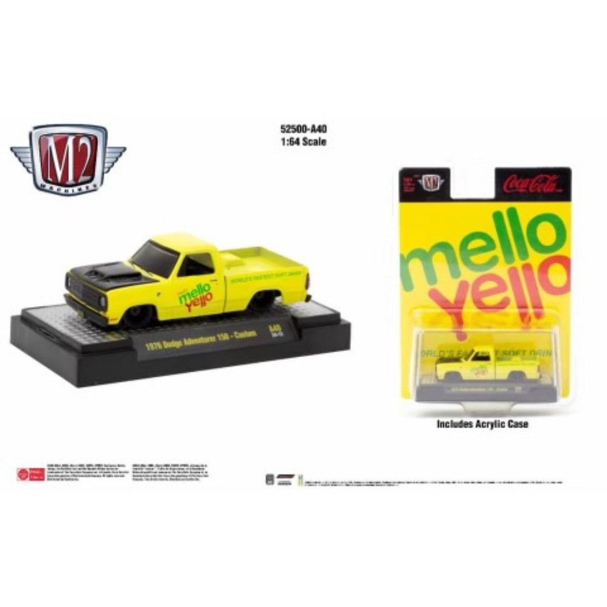 M2 Machines Mello Yello 1976 Dodge Adventurer 150 - Custom HE