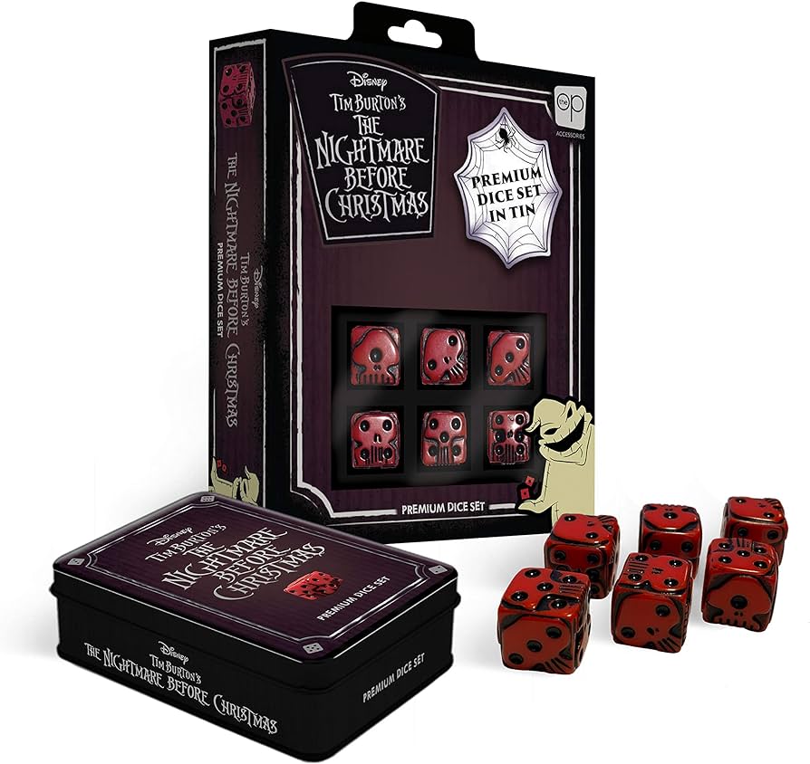 Disney The Nightmare Before Christmas Premium Dice Set In Tin