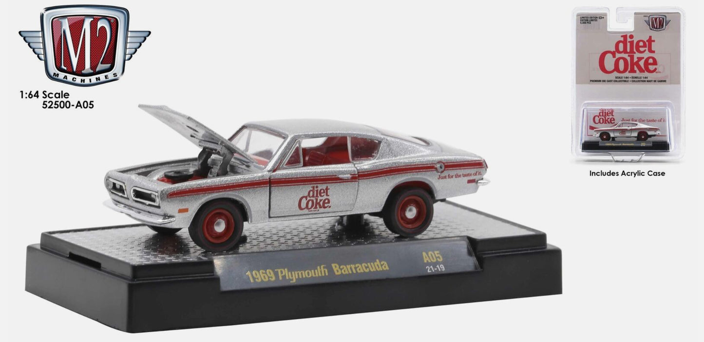 M2 Machines Diet Coke 1969 Plymouth Barracuda