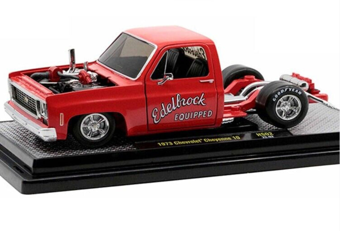 M2 Machines Edelbrock Equipped 1973 Chevrolet Cheyenne 10 1:24 HE
