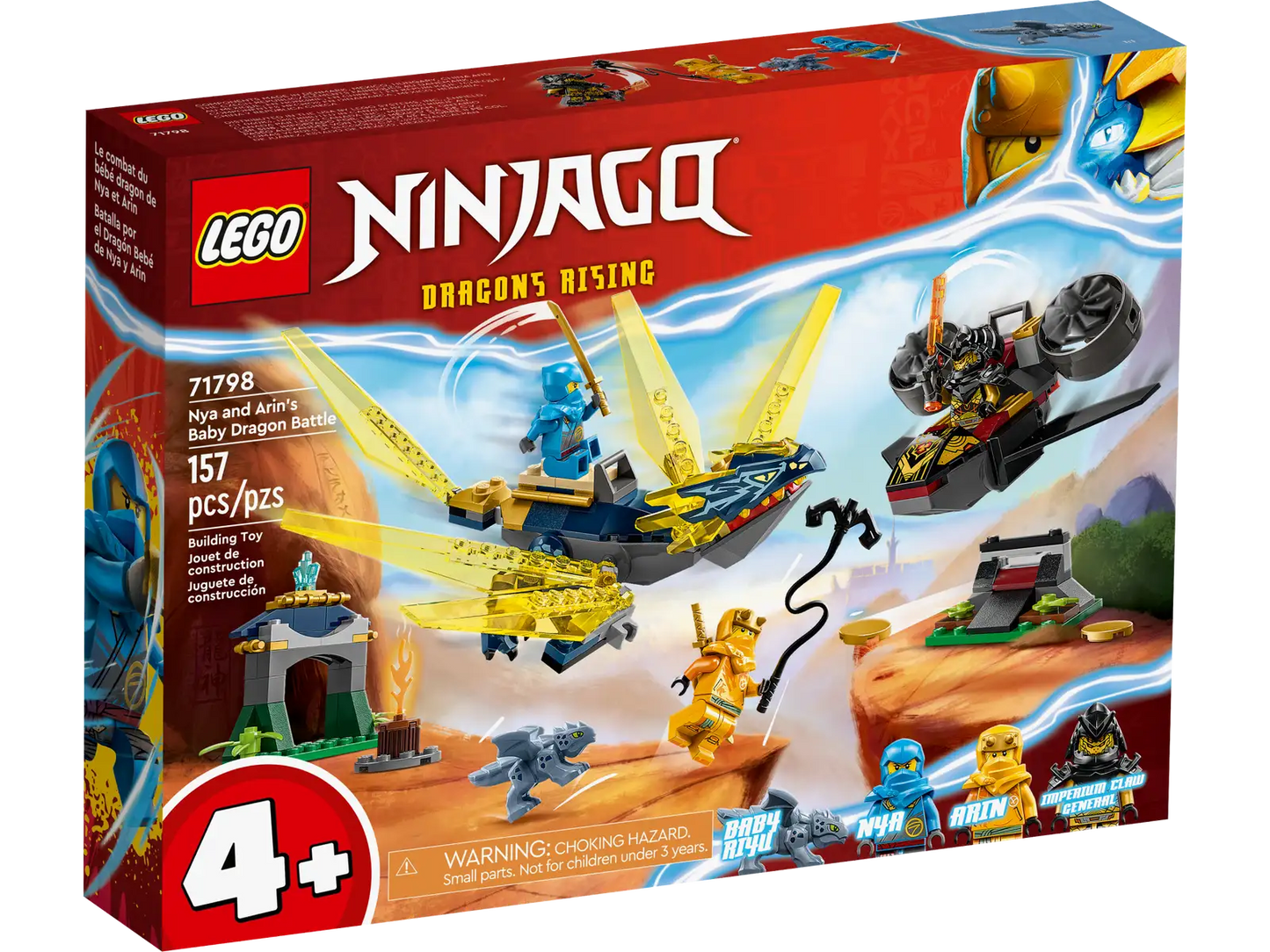 LEGO Nya and Arin's Baby Dragon Battle