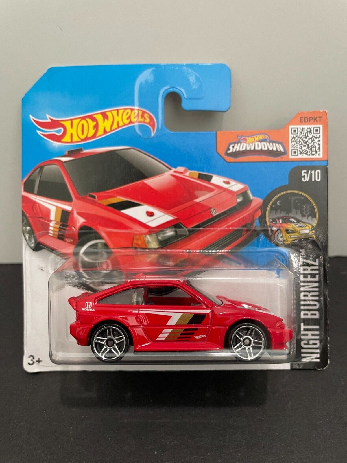 HE Hotwheels Night Burnerz 1985 Honda CR-X (Short Card)