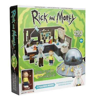 Mc Farlane Rick And Morty Construction Sets Spaceship and Garage