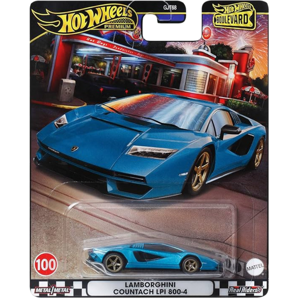 HE Hotwheels Premium Hotwheels Boulevard Lamborghini Countach LPI 800-4