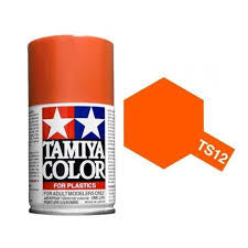 TS-12 Tamiya Orange Lacquer Spray Paint (100ml)