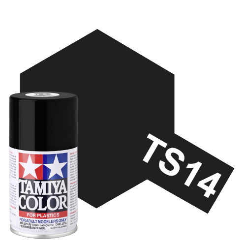 TS-14 Tamiya Black Lacquer Spray Paint (100ml)