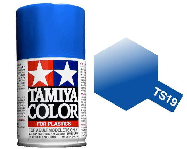 TS-19 Tamiya Metallic Blue Lacquer Spray Paint (100ml)