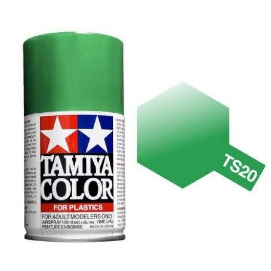 TS-20 Tamiya Metallic Green Lacquer Spray Paint (100ml)