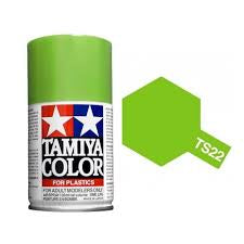 TS-22 Tamiya Light Green Lacquer Spray Paint (100ml)
