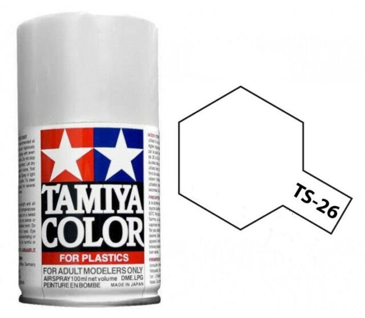 TS-26 Tamiya Pure White Lacquer Spray Paint (100ml)