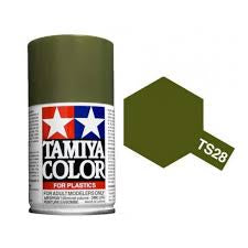 TS-28 Tamiya Olive Drab Lacquer Spray Paint (100ml)