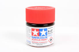 Tamiya X-27 Clear Red Acrylic Paint (10ml)
