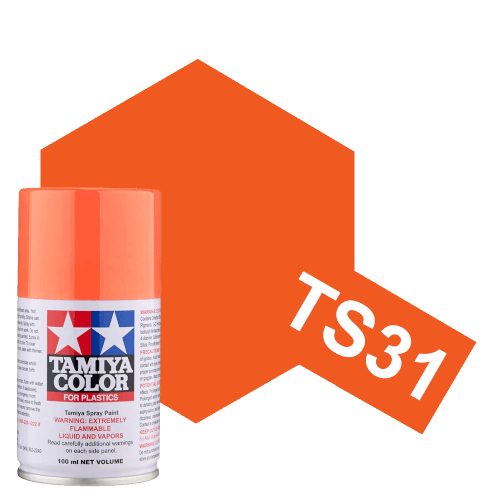TS-31 Tamiya Bright Orange Lacquer Spray Paint (100ml)