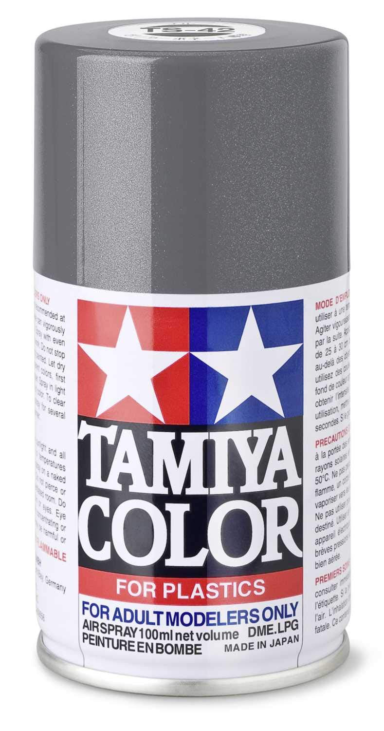 TS-42 Tamiya Light Gun Metal Lacquer Spray Paint (100ml)