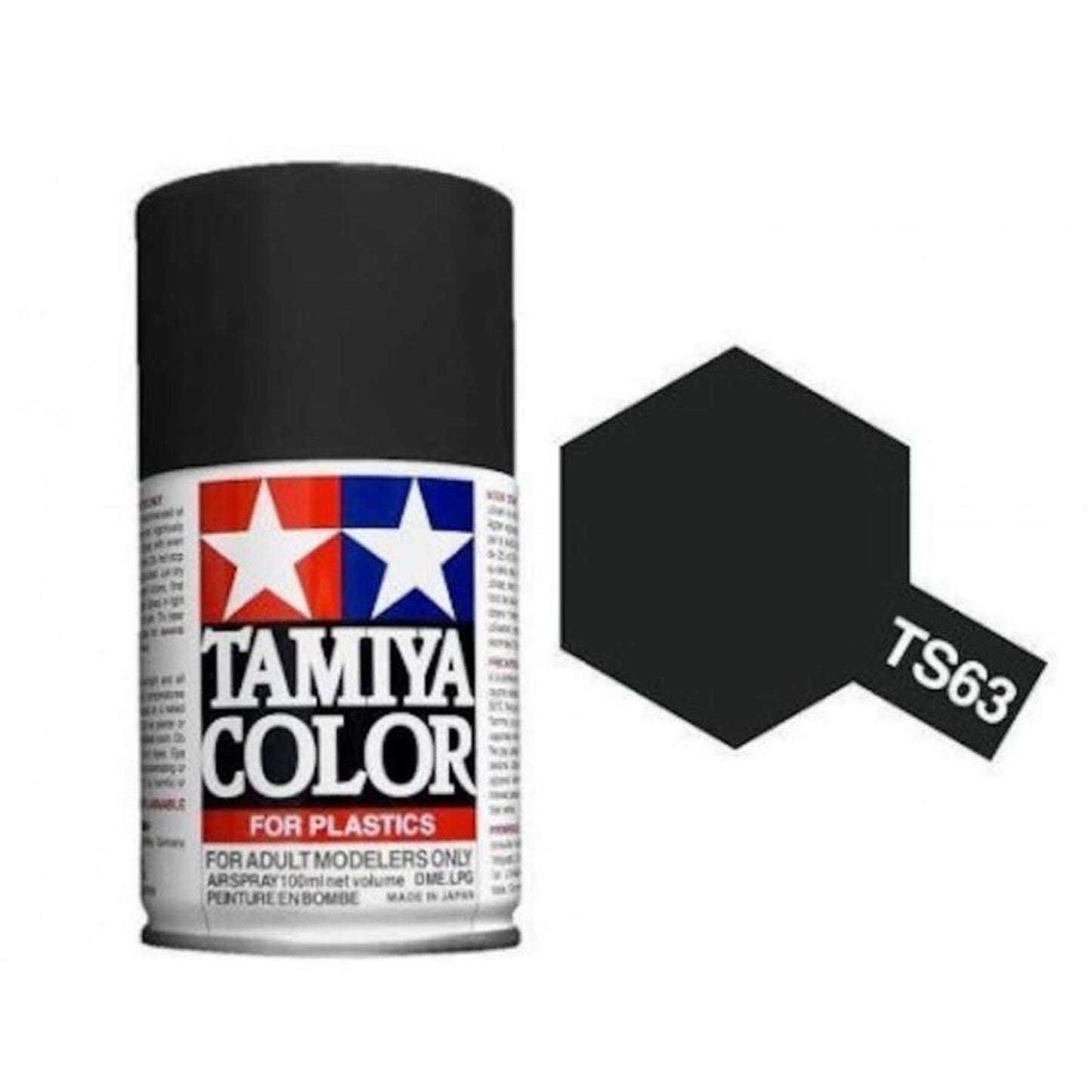 TS-63 Tamiya NATO Black Lacquer Spray Paint (100ml)