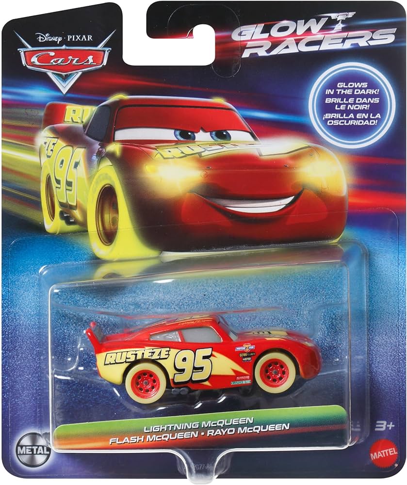 Disney Cars Glow Racers Lightning McQueen Glow In The dark