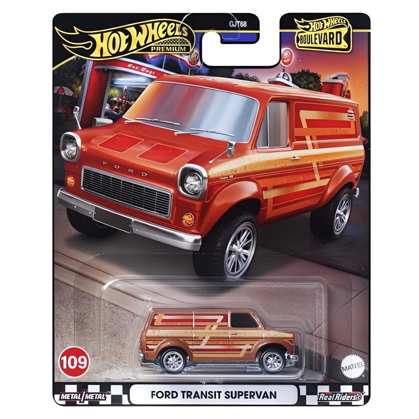 HE HotWheels Premium Boulevard #109 Ford Transit Supervan