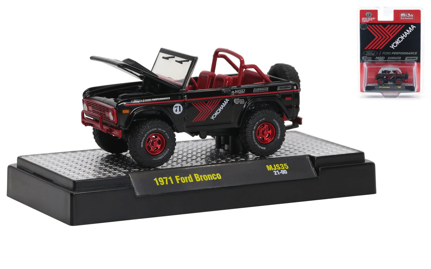 M2 Machines 1971 Ford Bronco Yokohama (Chase) HE