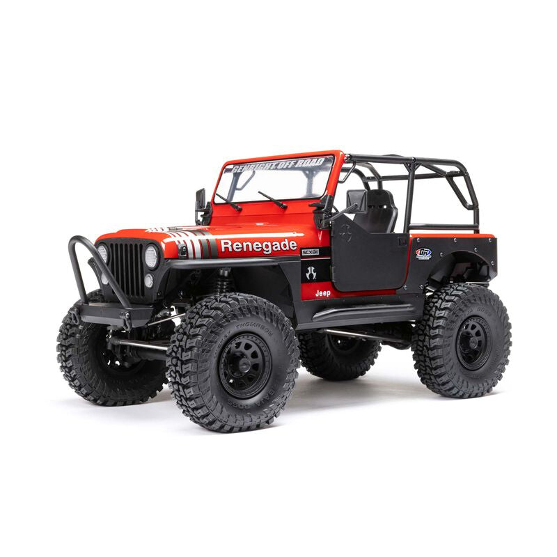 AXI03008T1 1/10 SCX10 III Jeep CJ-7 4WD Brushed RTR, Red