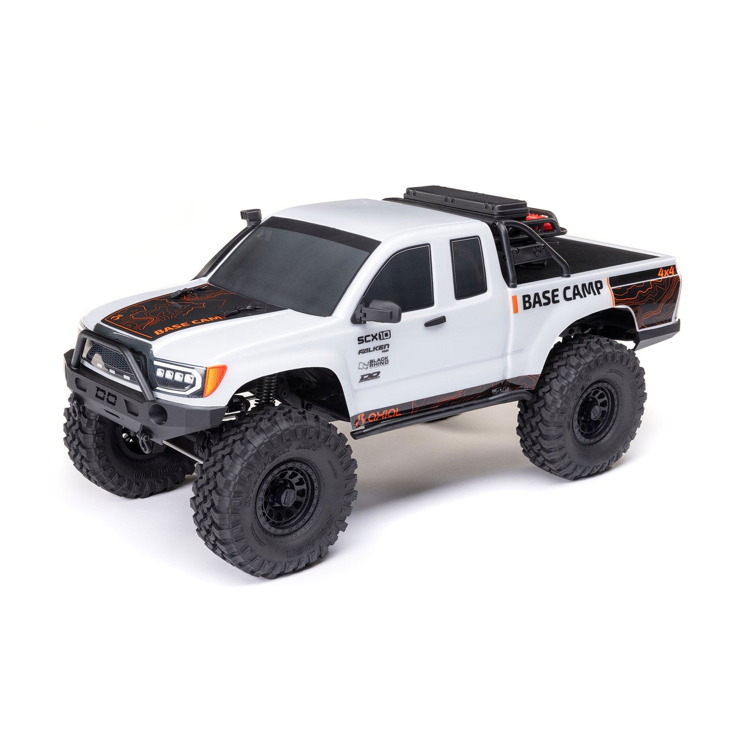 AXI-1375T1 Axial 1/10 SCX10 III Base Camp 4X4 Rock Crawler Brushed RTR, White