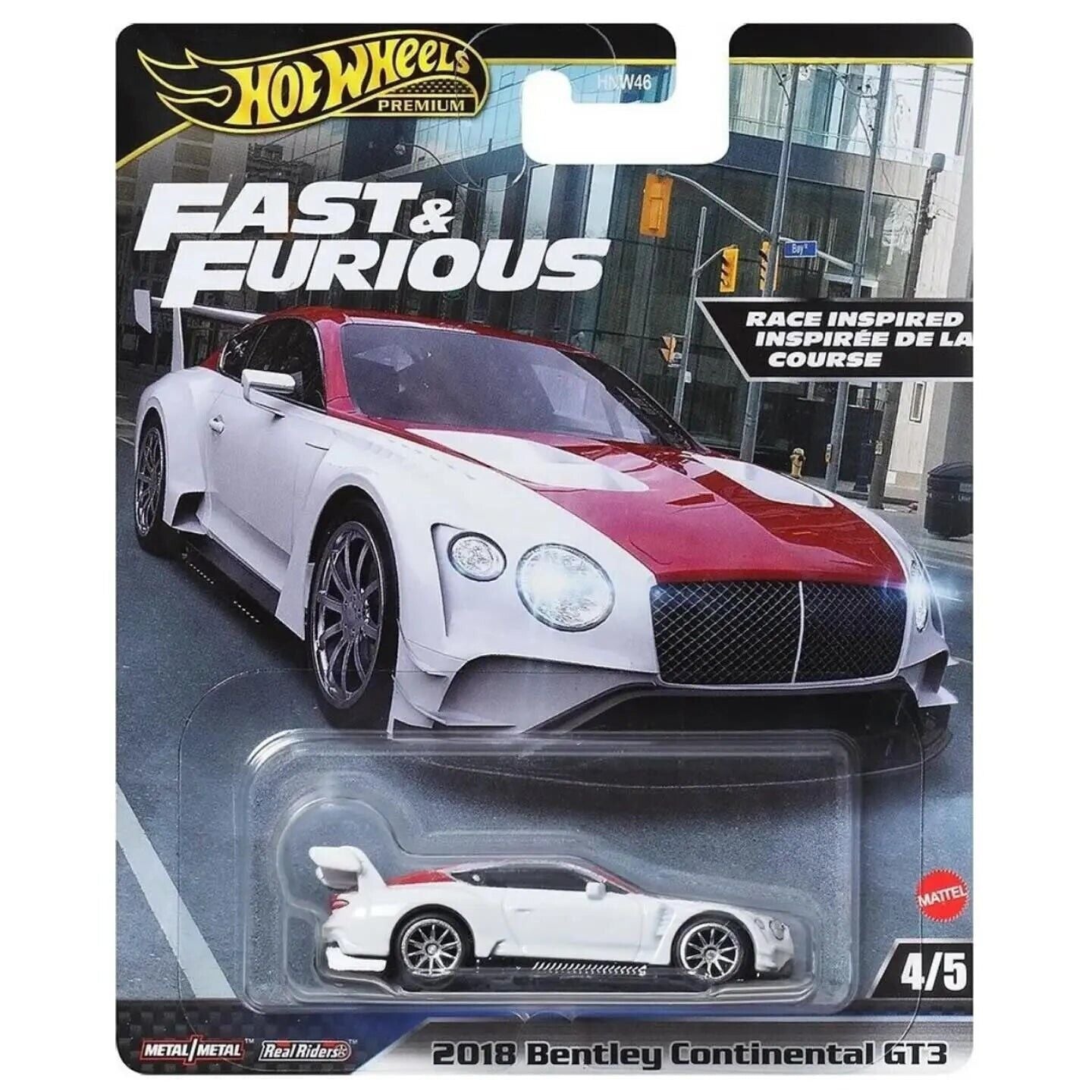 HE HotWheels Premium Fast And Furious 2018 Bentley Continental GT3
