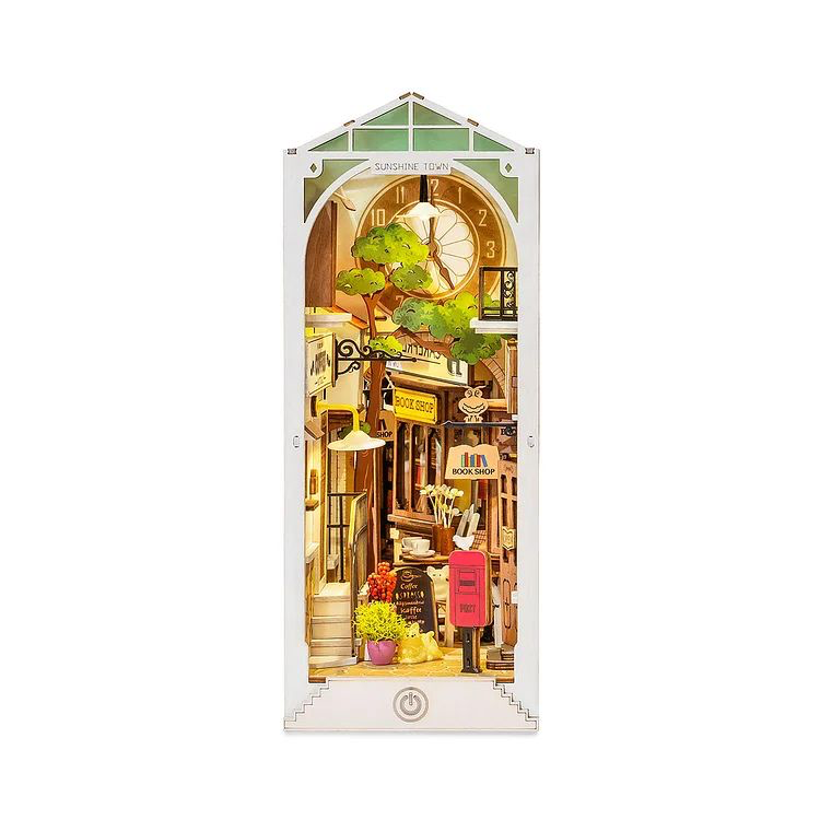 TGB02 Rolife Sunshine Town Book Nook Shelf Insert