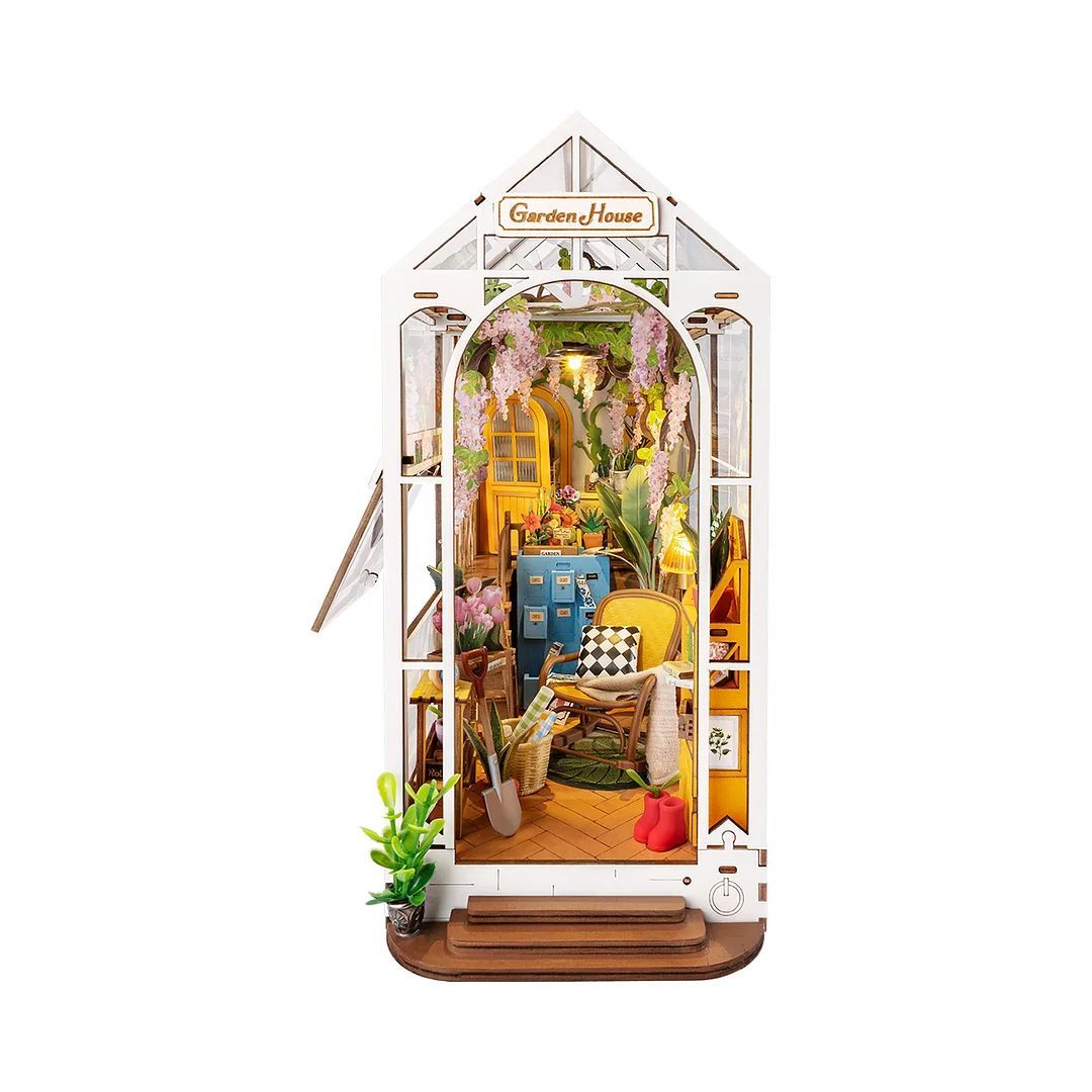 TGB06 Rolife Holiday Garden House DIY Book Nook Shelf Insert