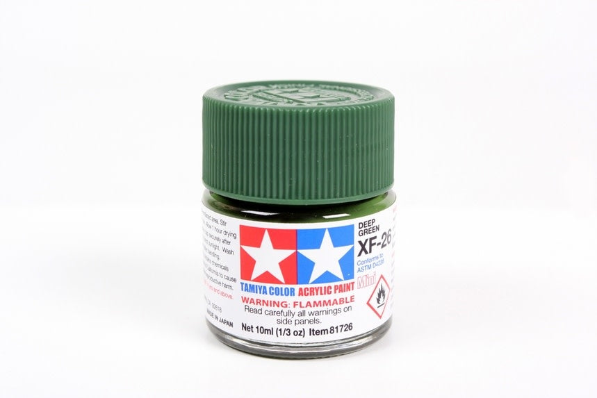 Tamiya XF-26 Flat Deep Green Acrylic Paint (10ml)