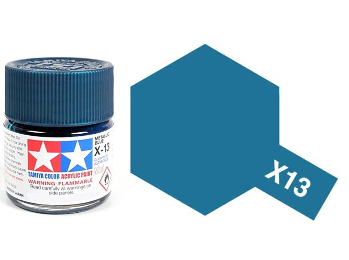 Tamiya X-13 Metallic Blue Acrylic Paint (10ml)